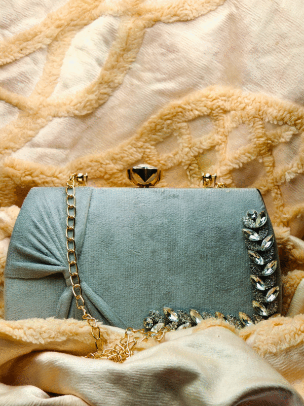 Velvet Touch – Hand Embroidered Clutch Bag