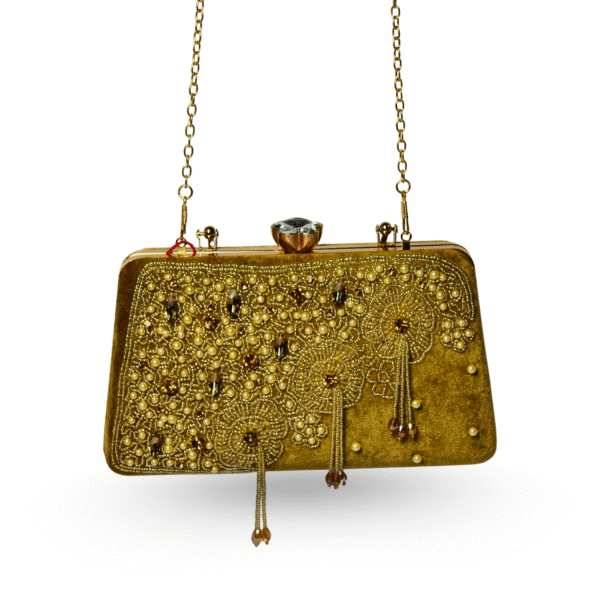 Desi Diva Velvet Clutch Embroidery Magic for Women Girls - Image 2