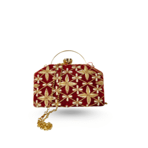 Royal Rajasthani Embroidered Clutch – Handmade Craft for Women & Girls