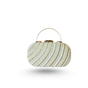 White Pearls - Handmade Evening Clutch