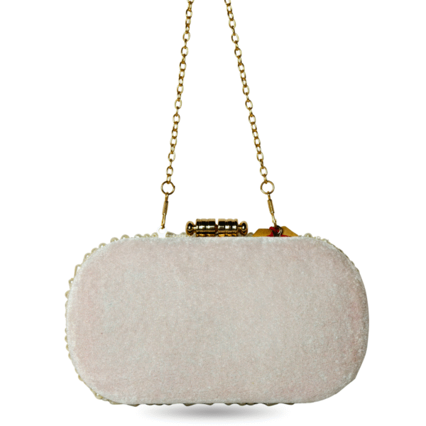 White Pearls - Handmade Evening Clutch - Image 3