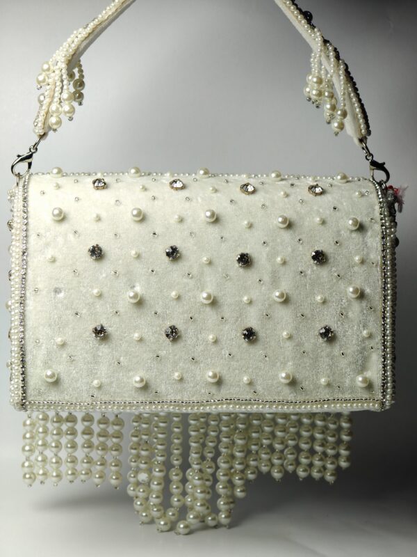 Timeless Embroidered Clutch Bag – Regal Ethnic Charm - Image 3