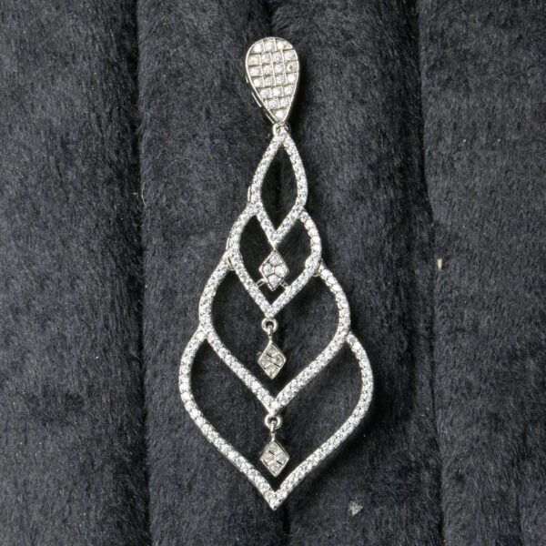 Sparkling American Diamond Earrings – Ethnic Glamour - Image 4