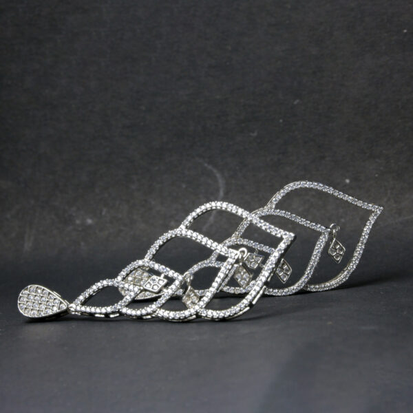 Sparkling American Diamond Earrings – Ethnic Glamour - Image 3