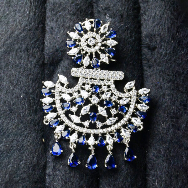 American Diamond Drop Earrings – Glamour Redefined - Image 2
