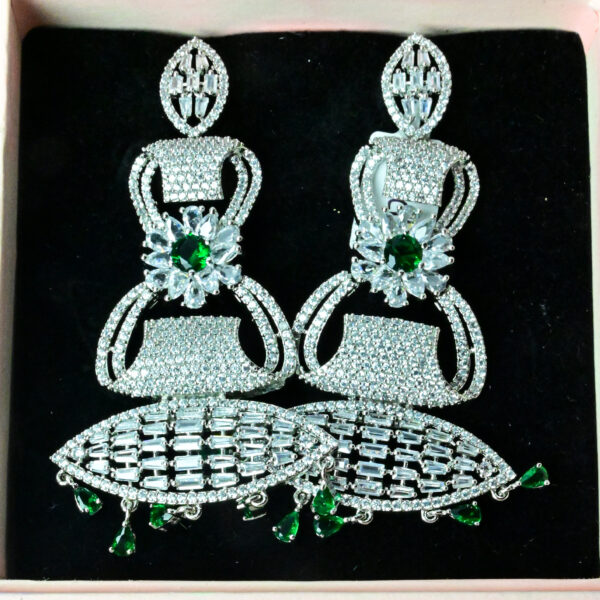American Diamond Earrings for Women & Girls - Image 2