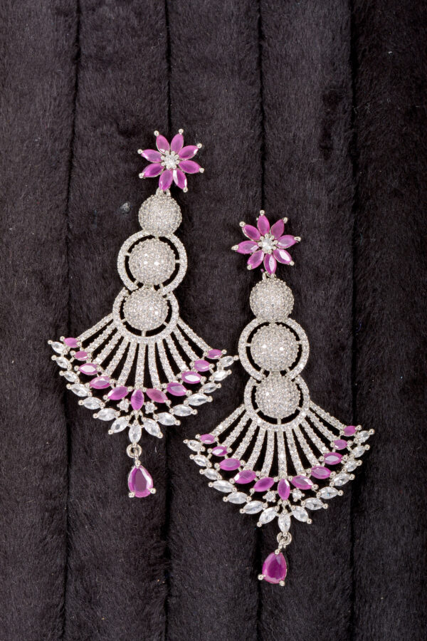 Elegant American Diamond Earrings for Women & Girls - Image 4