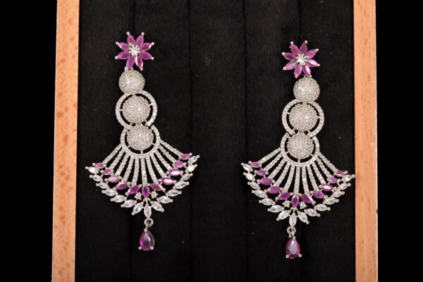 Elegant American Diamond Earrings for Women & Girls - Image 3