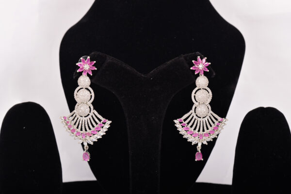 Elegant American Diamond Earrings for Women & Girls - Image 2