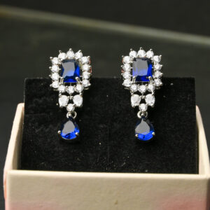 American Diamond Hoop Earrings – Statement Sparkle