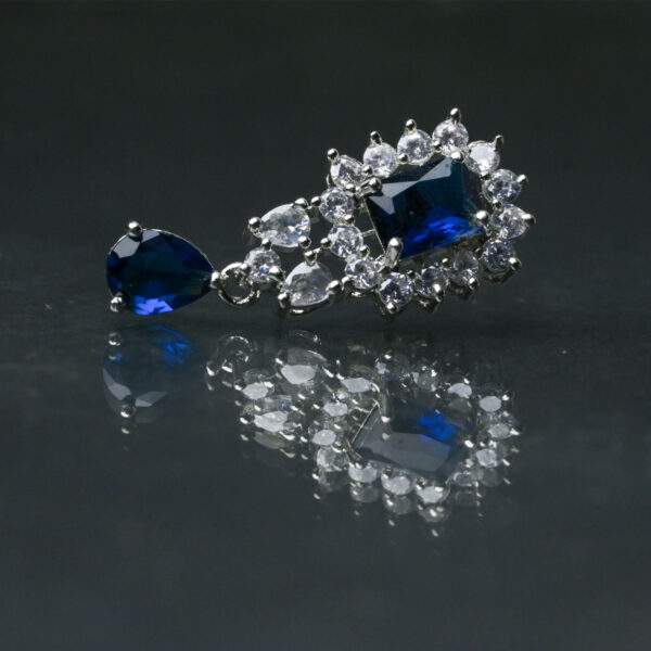 American Diamond Hoop Earrings – Statement Sparkle - Image 3
