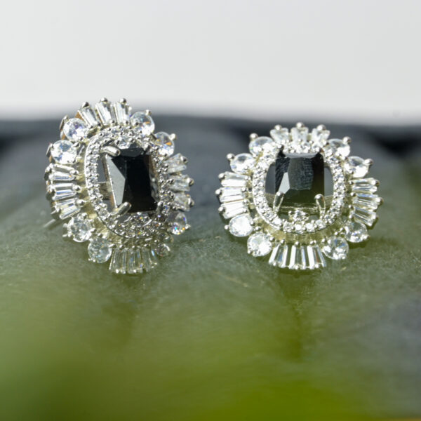 Festive American Diamond Ear Cuffs – Trendy Statement - Image 2