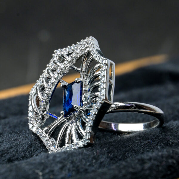 Classic American Diamond Solitaire Ring– Adjustable Glam