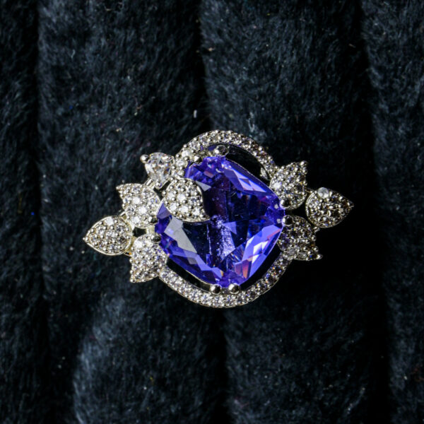 Classic American Diamond Solitaire Ring– Adjustable Glam - Image 4