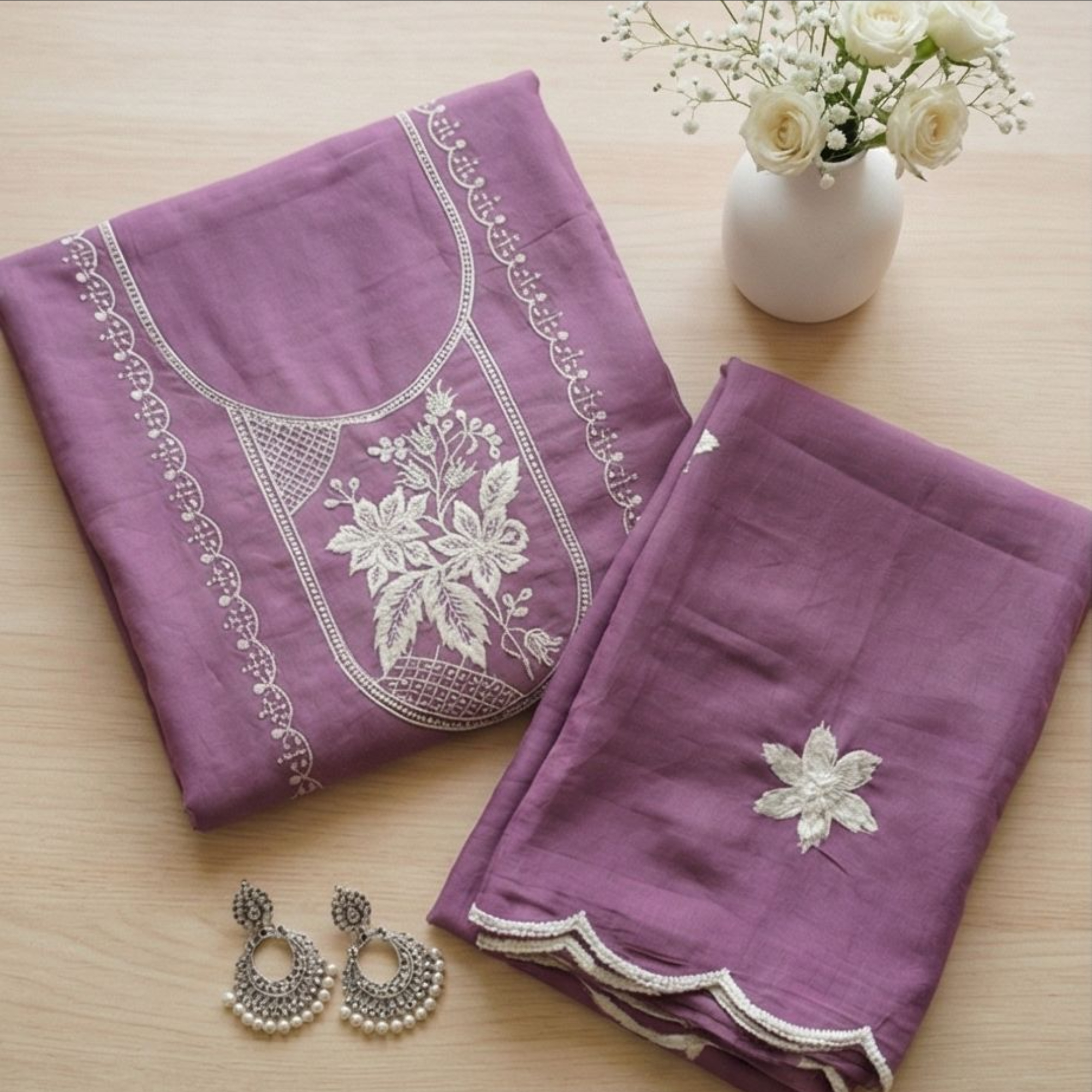 Women's Cotton Printed Unstitched Salwar Suit Dress Material with Duputta | Cotton Pakistani Printed Unstitched Salwar Suit Dress Material With Printed Dupatta - Image 2